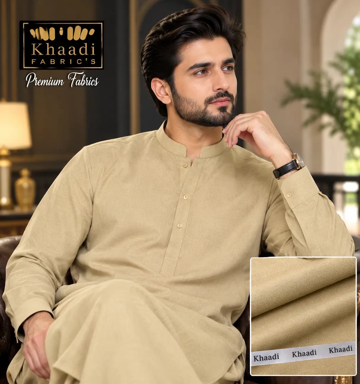 Khaadi Premium Fabric – Beige