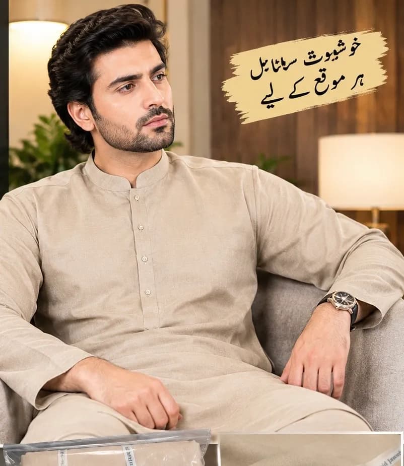 Unstitched Premium Collection – Beige
